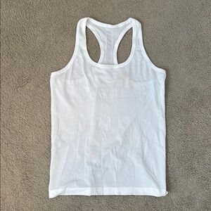 Lululemon White Racerback Tank Top